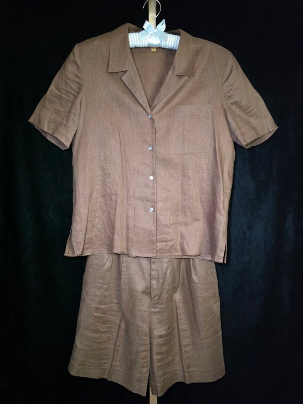 Classiques Entier Petites Linen Blouse/Short Set 10/L